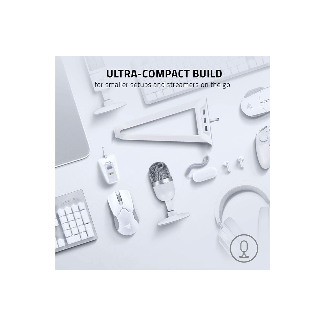 Razer Seiren Mini - Ultra-Compact Condenser Microphone - Mercury in Qatar Razer Seiren Mini - Ultra-Compact Condenser Microphone - Mercury in Qatar